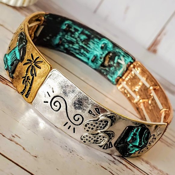 The Girl With Kaleidoscope Eyes Jewelry - Life's a Beach Multi-Color Bracelet
